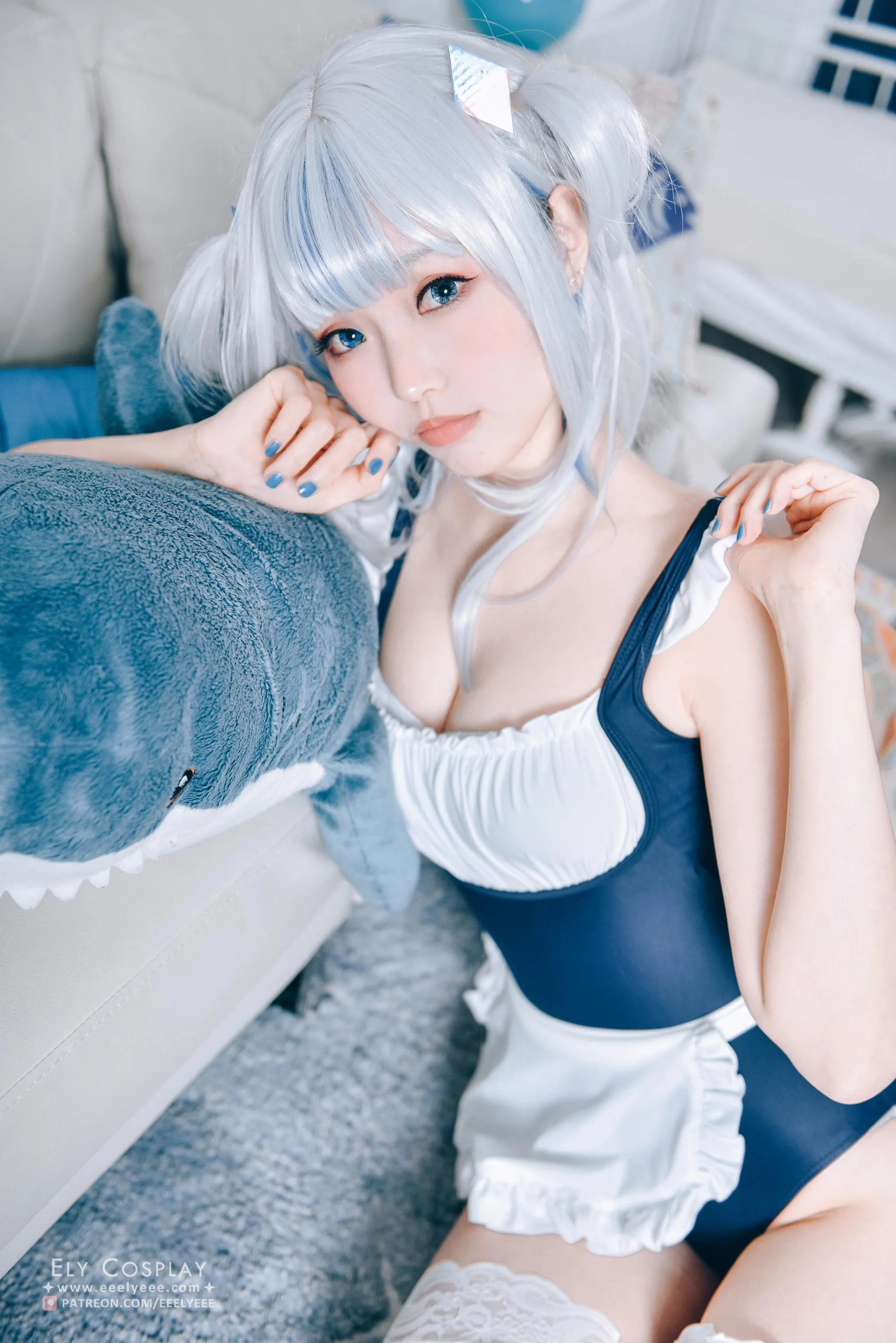 ElyEE子 – NO.71 噶呜·古拉小鲨鲨 泳装 [19P]插图2